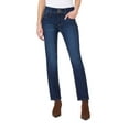 thumbnail image 1 of Angels Forever Young Women's Curvy Straight Mid-Rise Jeans, 1 of 4