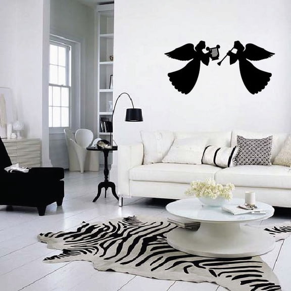 Angels Playing Music Decal - 36 Inches