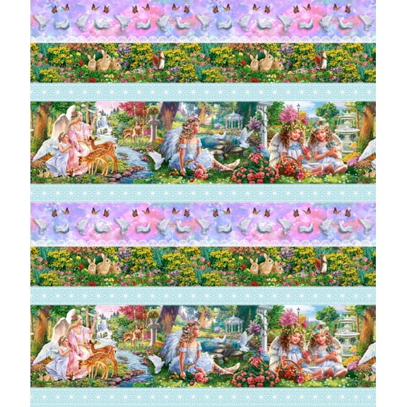 Angels Shelf Cotton Fabric