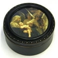 thumbnail image 1 of Angels Song Cottage Garden Inspirational Distressed Black Tiny Round Treasure Box, 1 of 3