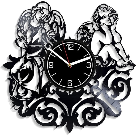 Angels Vinyl Record Wall Clock Angels Gift for Her Angels Wall Art Angels Clock Angels Wall Clock Modern Angels Gift Angels Vinyl Clock Angels Home Decoration 12 inch Wall Clock