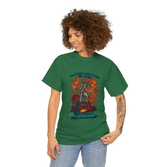 Angels Vs. Demons By Grandmarkee "The Alchemist" Unisex Heavy Weight Tee