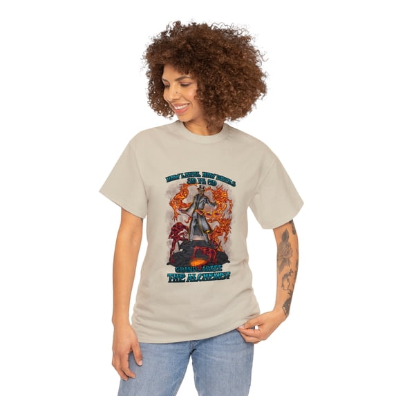 Angels Vs. Demons By Grandmarkee "The Alchemist" Unisex Heavy Weight Tee