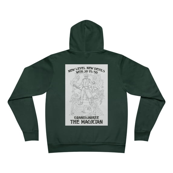 Angels Vs. Demons By Grandmarkee The Magician Unisex Sponge Fleece Pullover