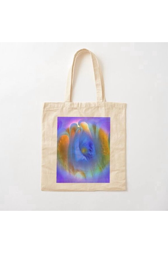 Angels Watching Over Us Canvas Tote Bags, Reusable Shopping Bag