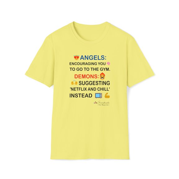 Angels and Demons Tee....The Spiritual Journey Line by Grandmarkee ~The Magician~
