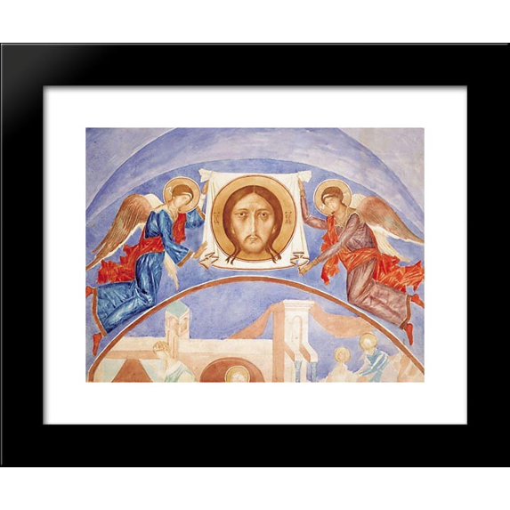 Angels with a way Savior 20x24 Framed Art Print by Petrov-Vodkin, Kuzma