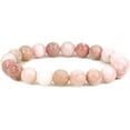 thumbnail image 1 of Angelstones Natural Peruvian Pink Opal Genuine Semi-Precious Gemstones Healing 10mm Beaded Stretch Bracelet 7" Unisex, 1 of 3