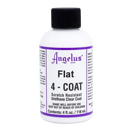 Angelus Satin 4-Coat Scratch-Resistant Leather Sealer – Durable, Flexible, Clear Coat Protection for Leather Shoes, Bags, Jackets & More - Satin Finish - 4 Fl Oz