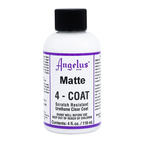 Angelus 4-Coat Urethane Clear Coat - Matte, 4 oz, Bottle