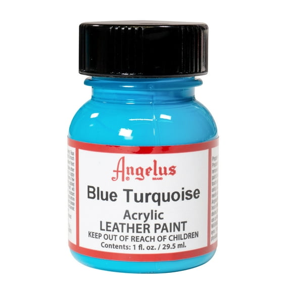 Angelus Acrylic Leather Paint, 1 oz., Blue Turquoise