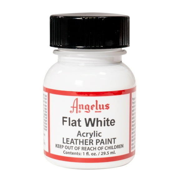 Angelus Acrylic Leather Paint, 1 oz., Flat White
