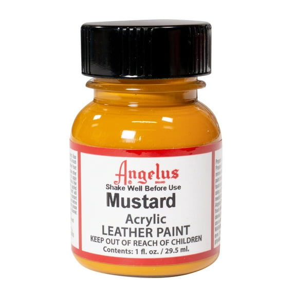 Angelus Acrylic Leather Paint, 1 oz., Mustard