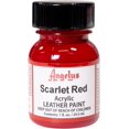 Angelus Acrylic Leather Paint, 1 oz, Scarlet