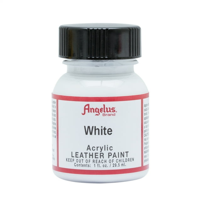 Angelus® Acrylic White Leather Paint, Easy to Blend, Perfect for Shoes