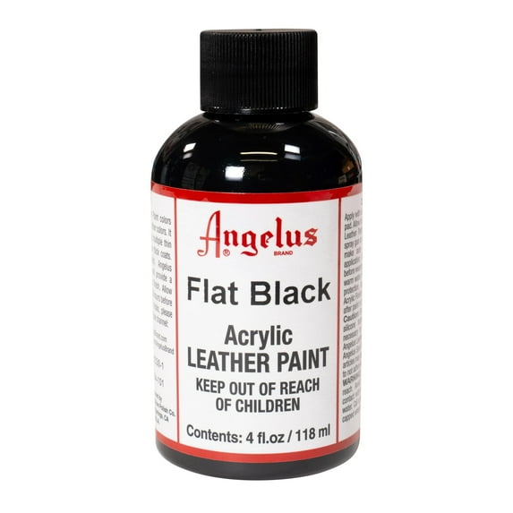 Angelus® Acrylic Leather Paint, 4 oz., Flat Black