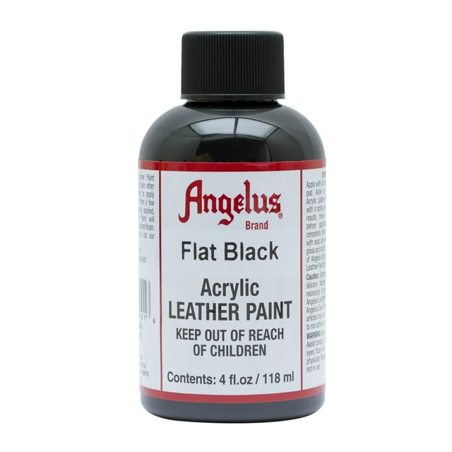 Angelus® Acrylic Leather Paint, 4 oz., Flat Black