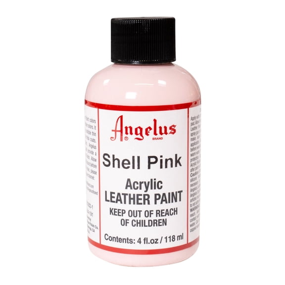 Angelus Acrylic Leather Paint, 4 oz., Shell Pink