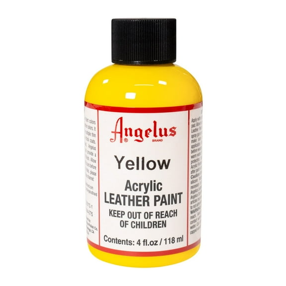 Angelus Acrylic Leather Paint, 4 oz., Yellow