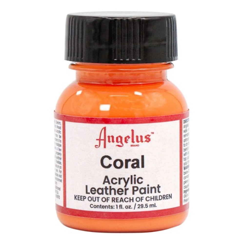 Angelus Acrylic Leather Paint Coral, oz