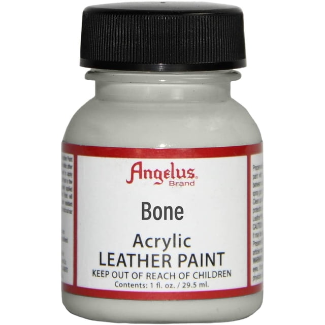 Angelus Acrylic Leather Paint /Dye Leather & Vinyl 1 Fl Oz Sneaker Paint Color Bone