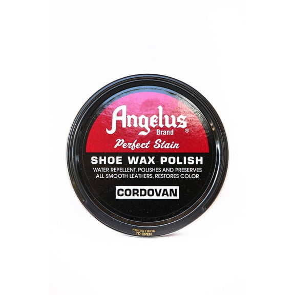 Angelus Bran Leather Shoe Carnauba Wax Polish High Gloss Army Shine 3 oz