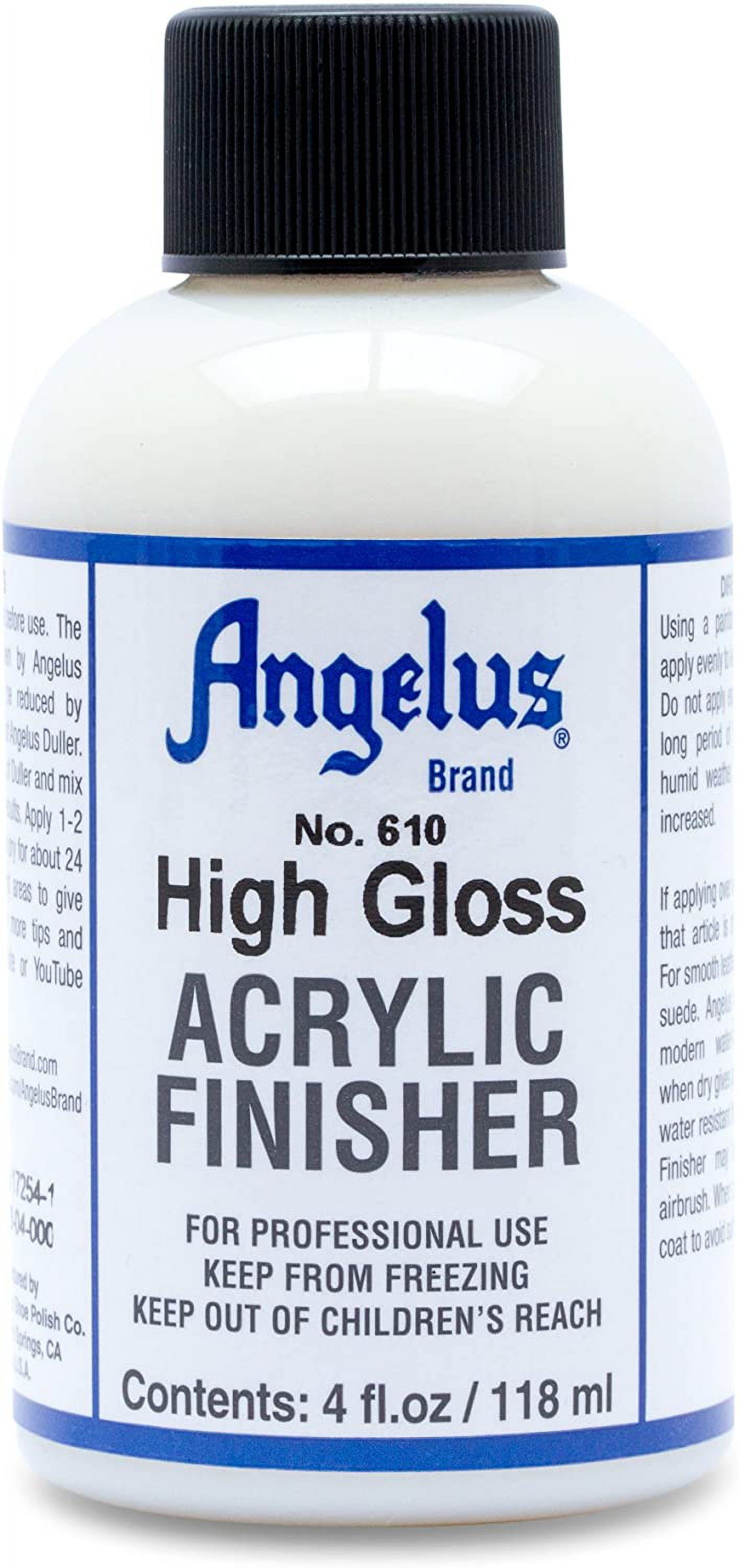 Angelus Brand Acrylic Leather Paint High Gloss Finisher No. 610 - 4oz 