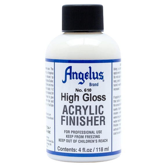 Angelus Brand Acrylic Leather Paint High Gloss Finisher No. 610 - 4oz