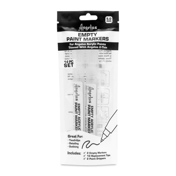 Angelus Empty Paint Marker Set 5mm Clear