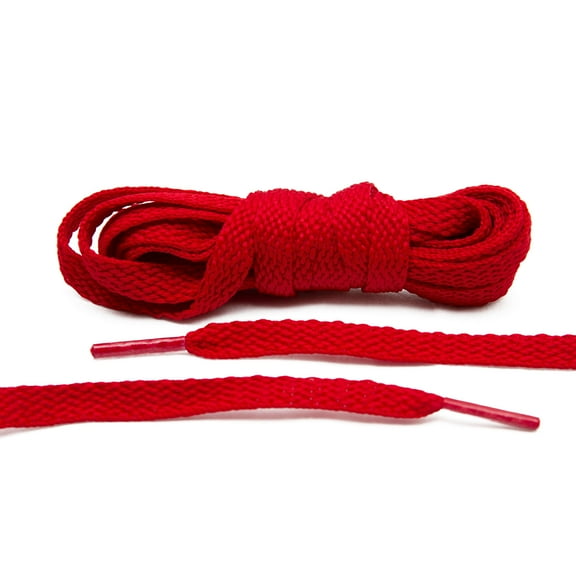 Angelus Lace Lab Flat Colored Shoe Laces - Red, 45" Long