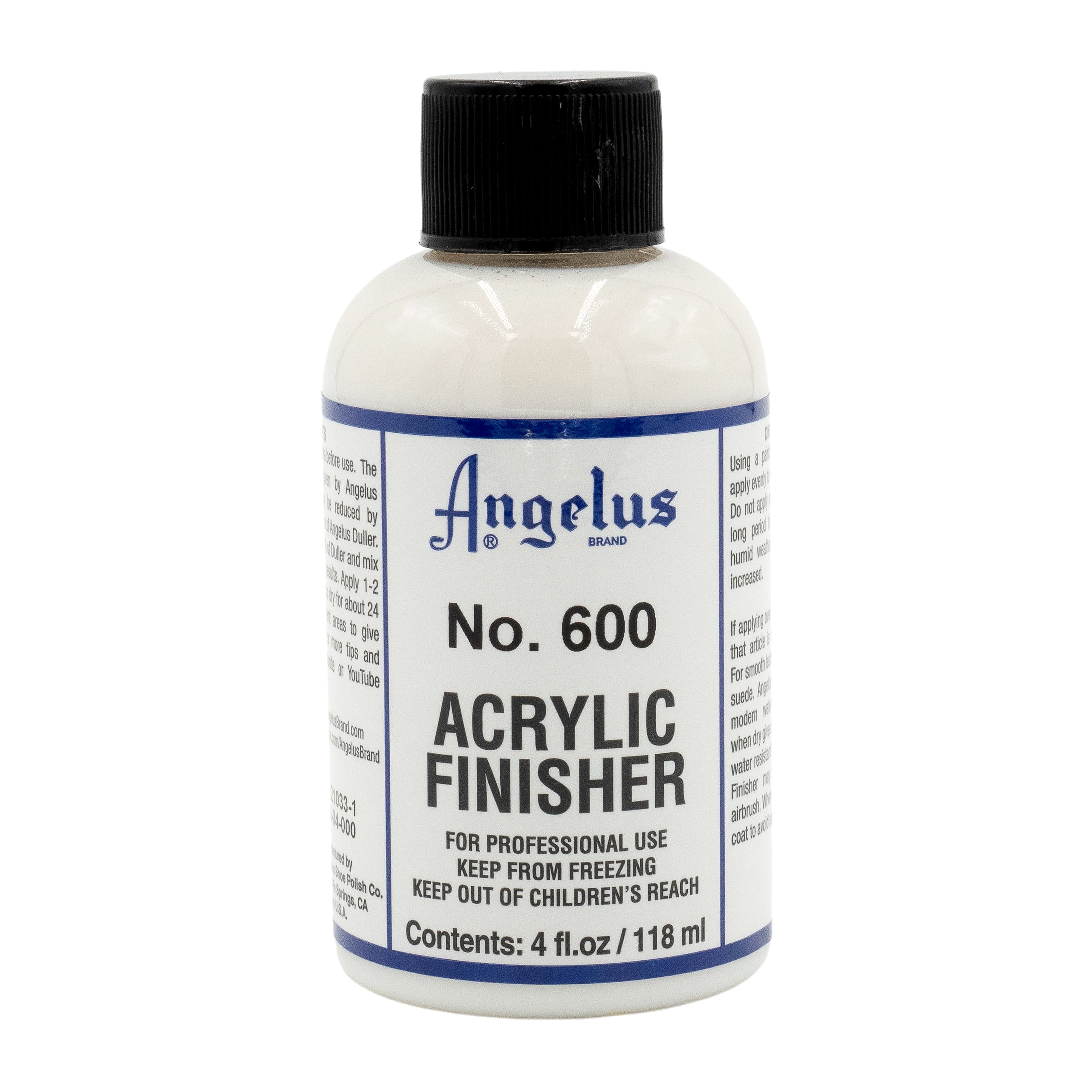 Angelus Leather Articles Shiny Glossy Acrylic Finisher 4 Oz Acrylic Finisher