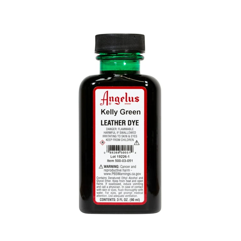 Angelus Leather Dye 3 oz. Kelly Green Walmart