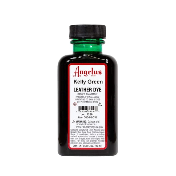Angelus® Leather Dye, 3 oz. Kelly Green
