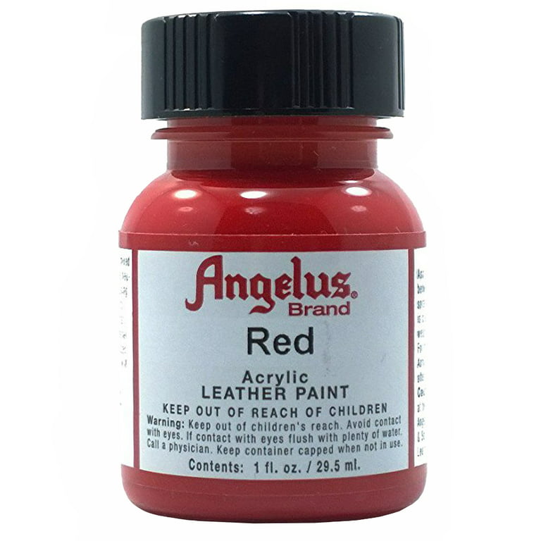 Acrylic Leather Paint, Scarlet Red, 1 Ounce