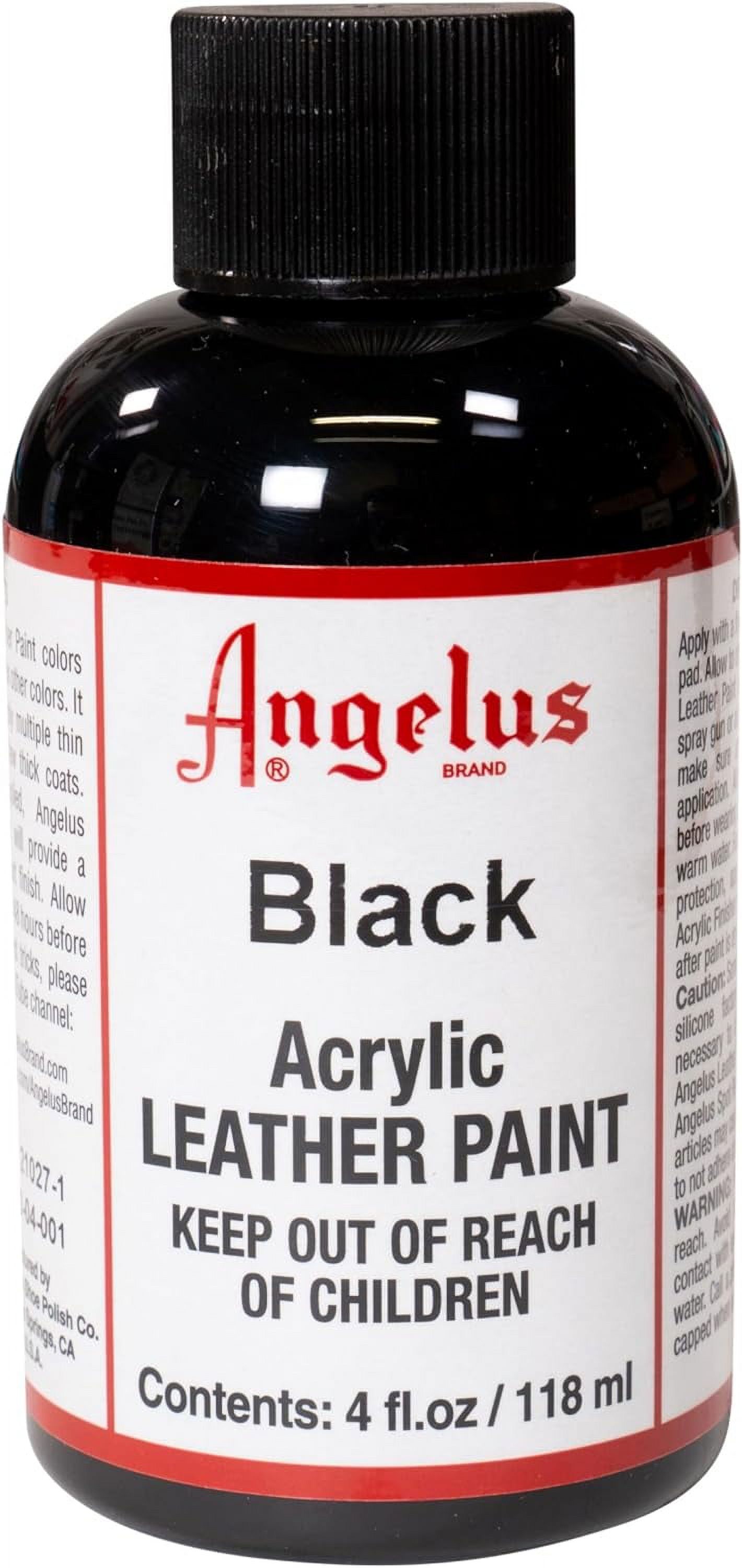 Angelus Leather Paint 4 Oz Black 