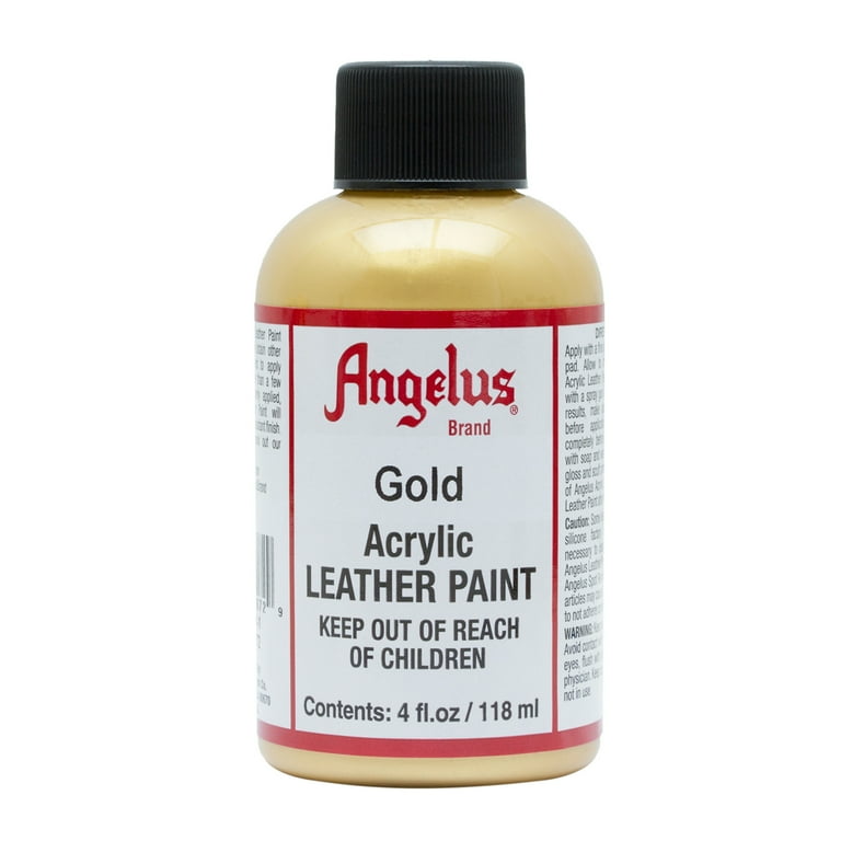 Angelus Leather Paint, Gold, oz, Durable for Shoes, Sneakers