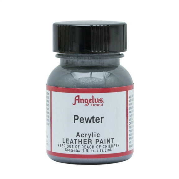 Angelus Leather Paint, Pewter, 1 oz.