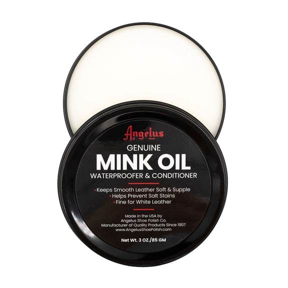 Angelus Mink Oil Paste Leather Waterproofer and Contitioner 3 oz