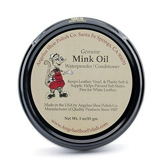 Angelus Mink Oil Paste Leather Waterproofer and Contitioner 3 oz