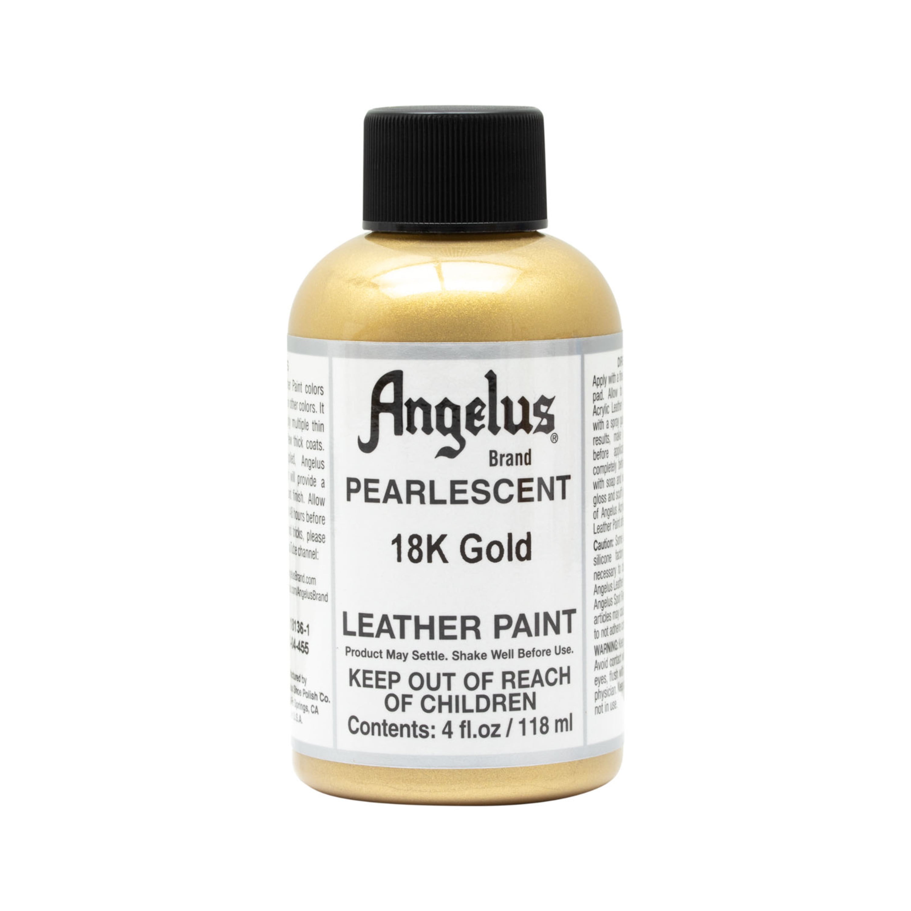 Angelus Leather Paint Pearlescent Sterling Silver, 4 oz