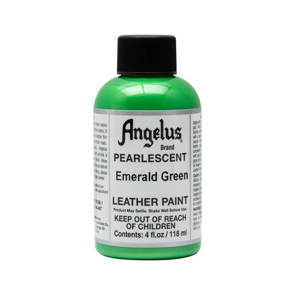 Angelus® Pearlescent Leather Paint, 4 oz. Emerald Green