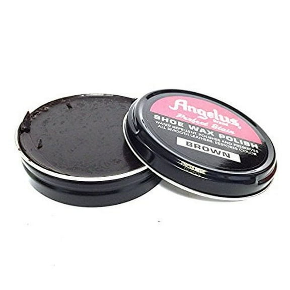 Angelus Perfect Stain Shoe Wax Polish, 2.6oz Brown