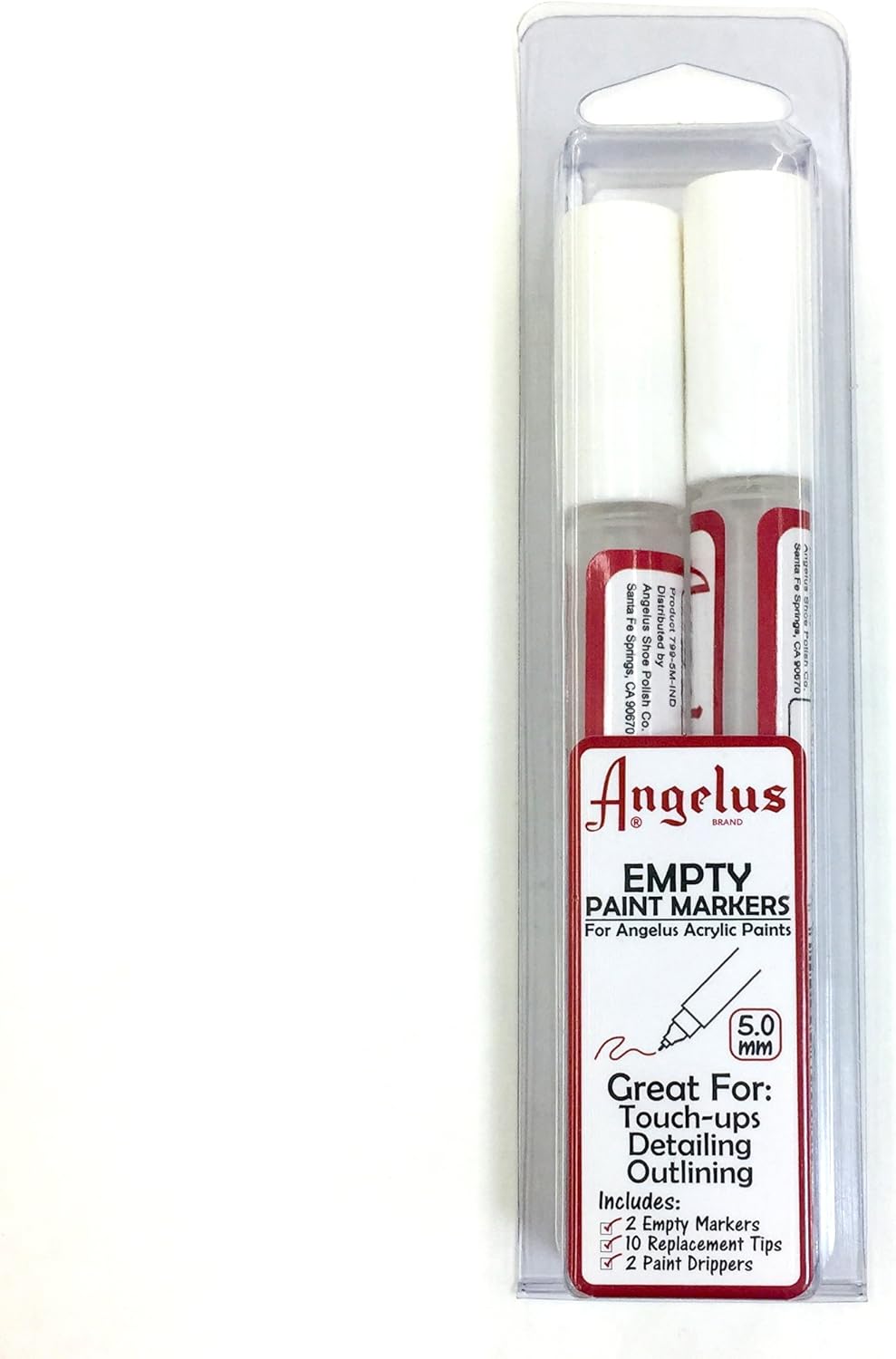 Angelus Refillable Paint Marker 14 Piece Set DualSided Chiseled and