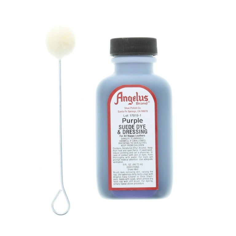 Purple leather shoe dye sale