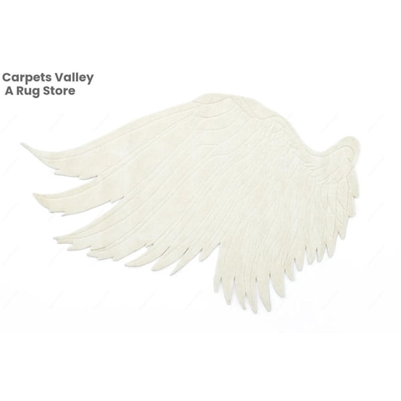 Angelwing Hand-Tufted Wool Area Rug – Exquisite Handmade Carpet for Home, Living Room, and Bedroom Decor