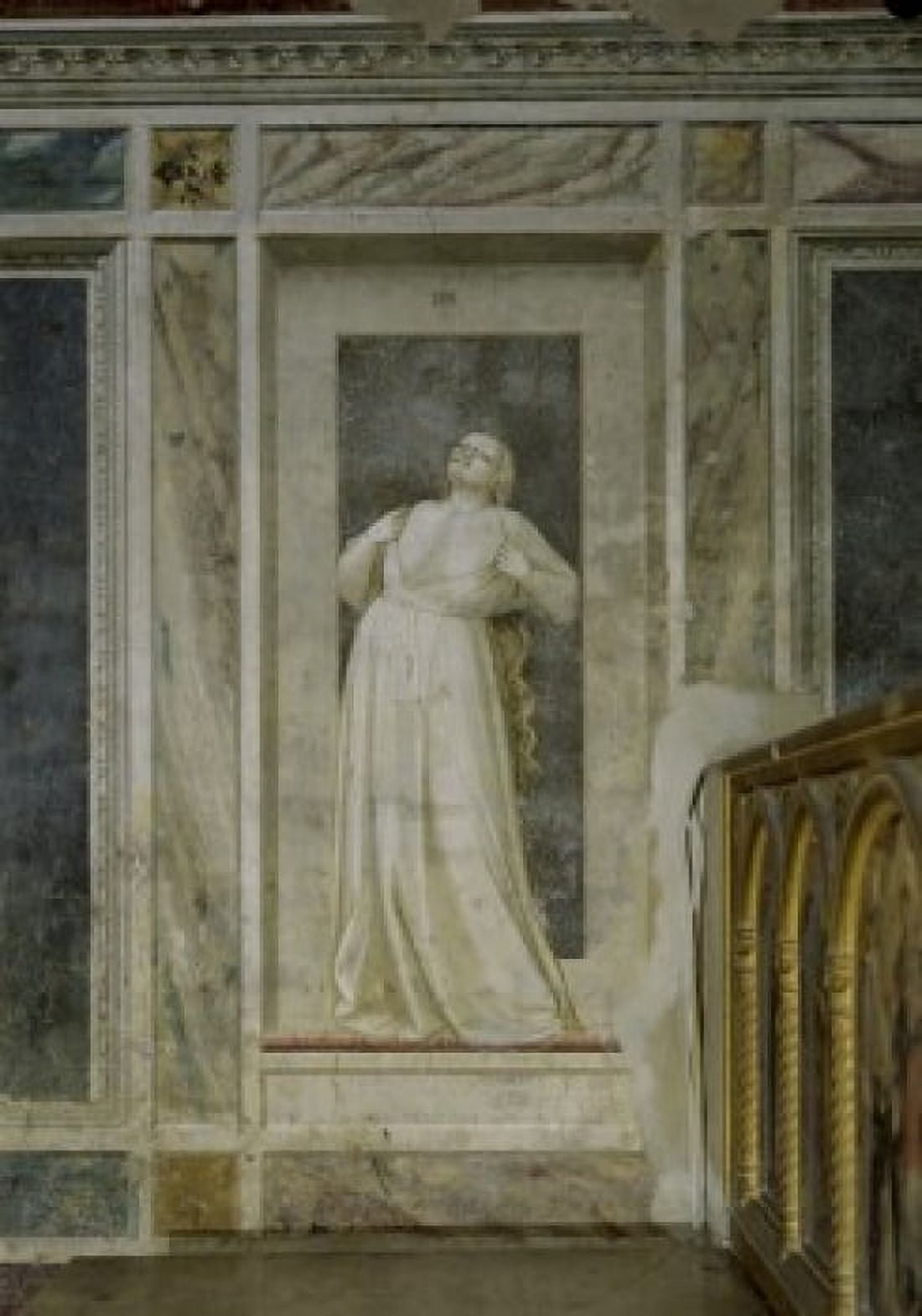 Anger Fresco Giotto di Bondone (c 1266-1337 Florentine) Arena Chapel Cappella degli Scrovegni Padua Canvas Art - Giotto di Bondone (18 x 24)
