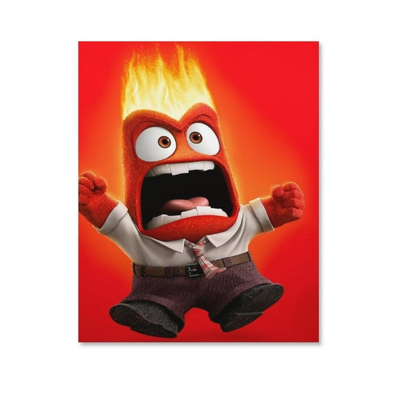 Anger Inside Out Decorative Painting Canvas Wall Poster Art Picture Painting Gift Living Room Posters Bedroom Painting Decor