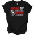 thumbnail image 1 of Angering Server Sobering Experience Funny Bartender Humor Tee Unisex T-Shirt, up to Size 5XL, 1 of 2