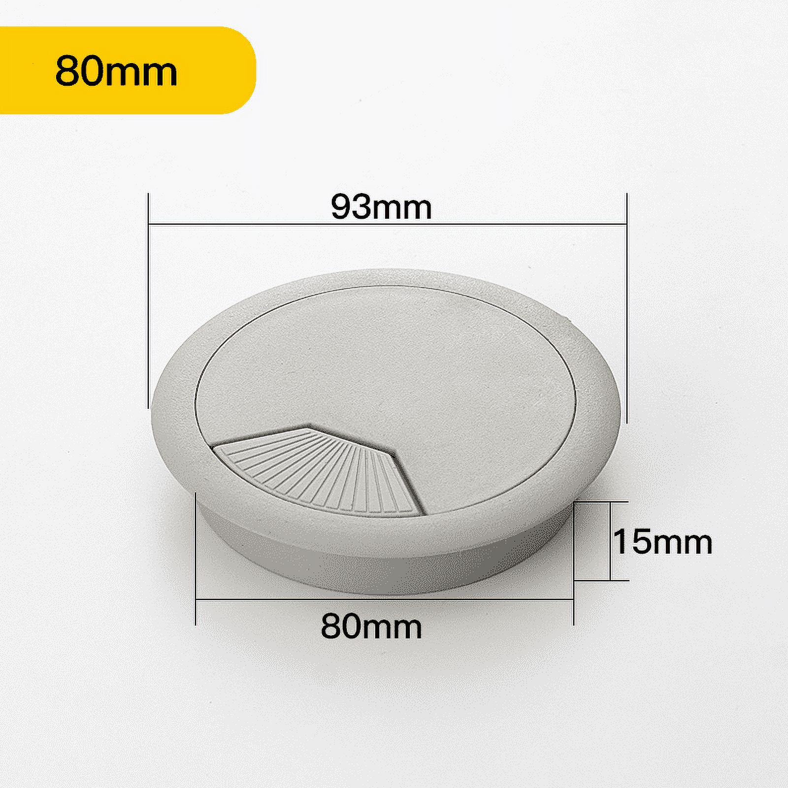 Angfeng 50/80mm Computer Desk Table Grommet Cable Tidy Port Surface