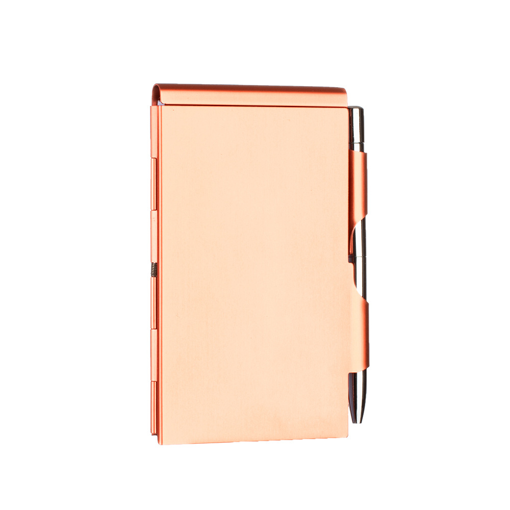 Angfeng Clamshell Notebook Metal Memo Pads Creative Notebooks Office